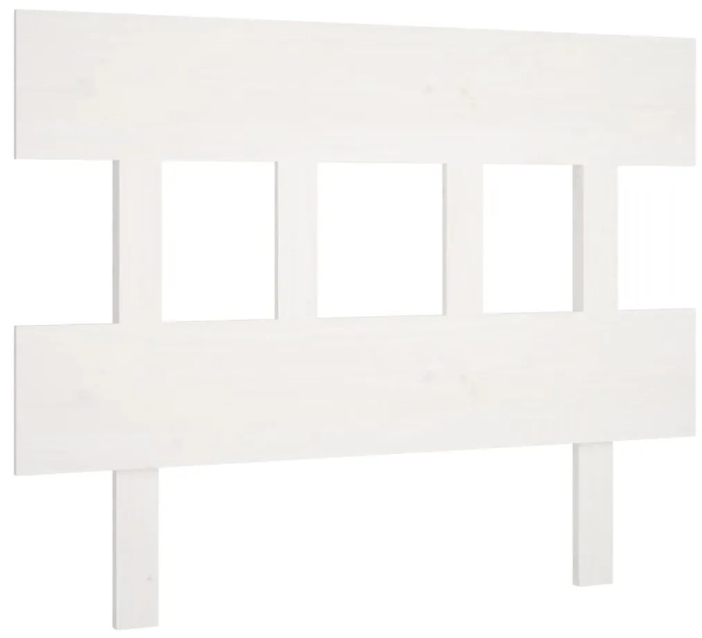 vidaXL Hoofdbord 93,5x3x81 cm massief grenenhout wit