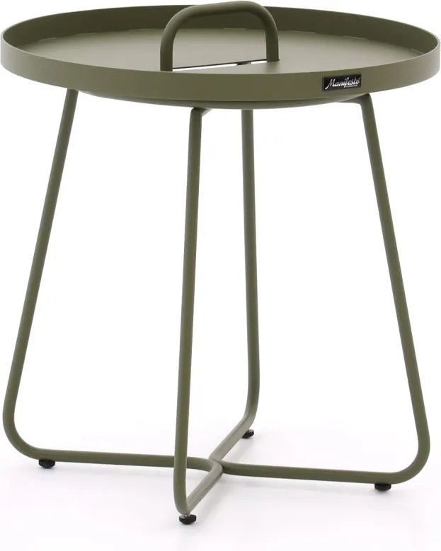 Bijzettafel tuin Manifesto  | Rond  | Tuintafel Aluminium | Ø44cm | Kees Smit Tuinmeubelen