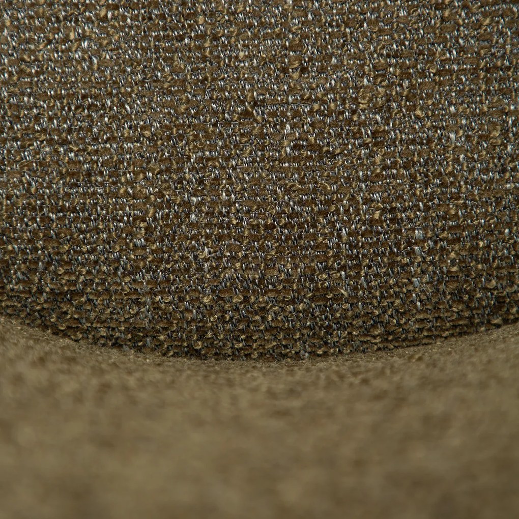 Dan-Form Glam Swivel Draaibare Barstoel Dark Olive Groen Boucle