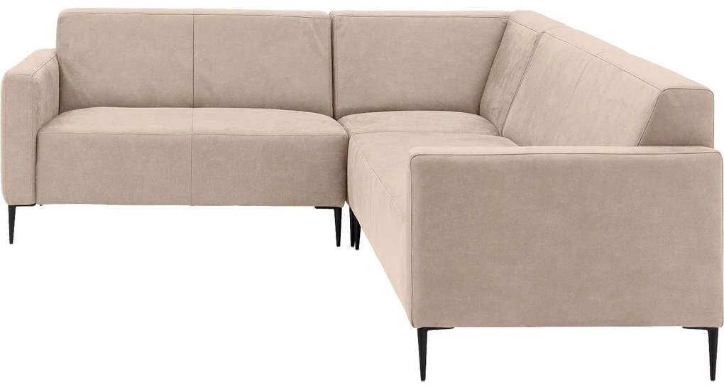 Goossens Key West beige, micro leer, 2-zits, modern design