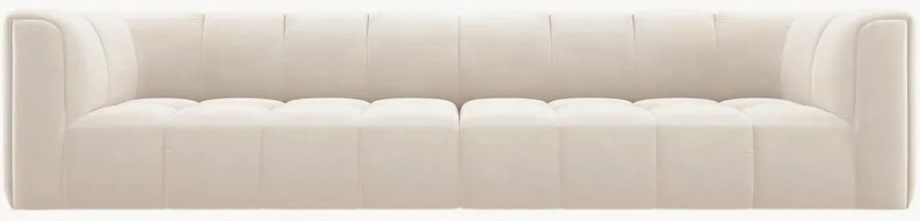 Modulaire bank Francesca (4-zits) in fluwelen look, B 286 cm