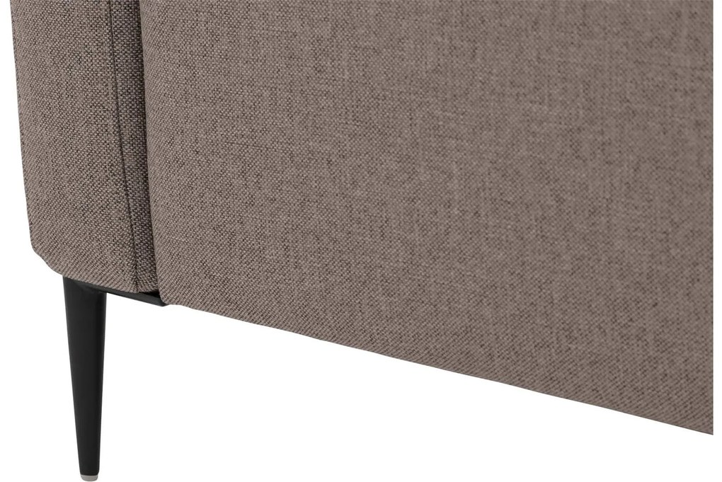 Goossens Key West grijs, stof, 3-zits, modern design