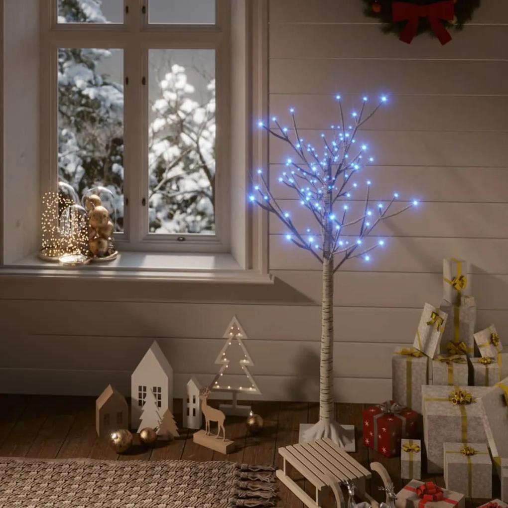 vidaXL Kerstboom wilg met 120 LED's binnen en buiten 1,2 m blauw