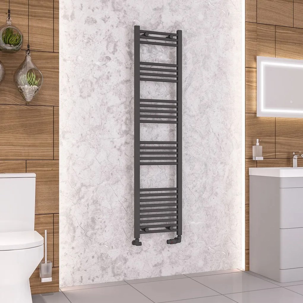 Eastbrook Wendover handdoekradiator 40x160cm 632W antraciet mat