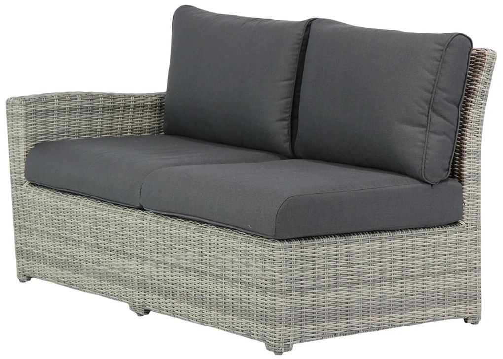 Hoek loungeset 5 personen Wicker Grijs  Garden Collections Giardino/Riviera