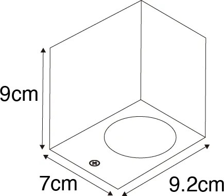 Vintage wandlamp antiek goud van kunststof - Baleno