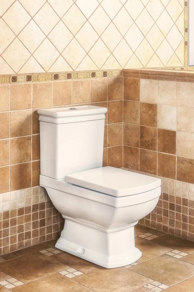 Kerra Kleopatra duoblok toilet 41x65cm wit