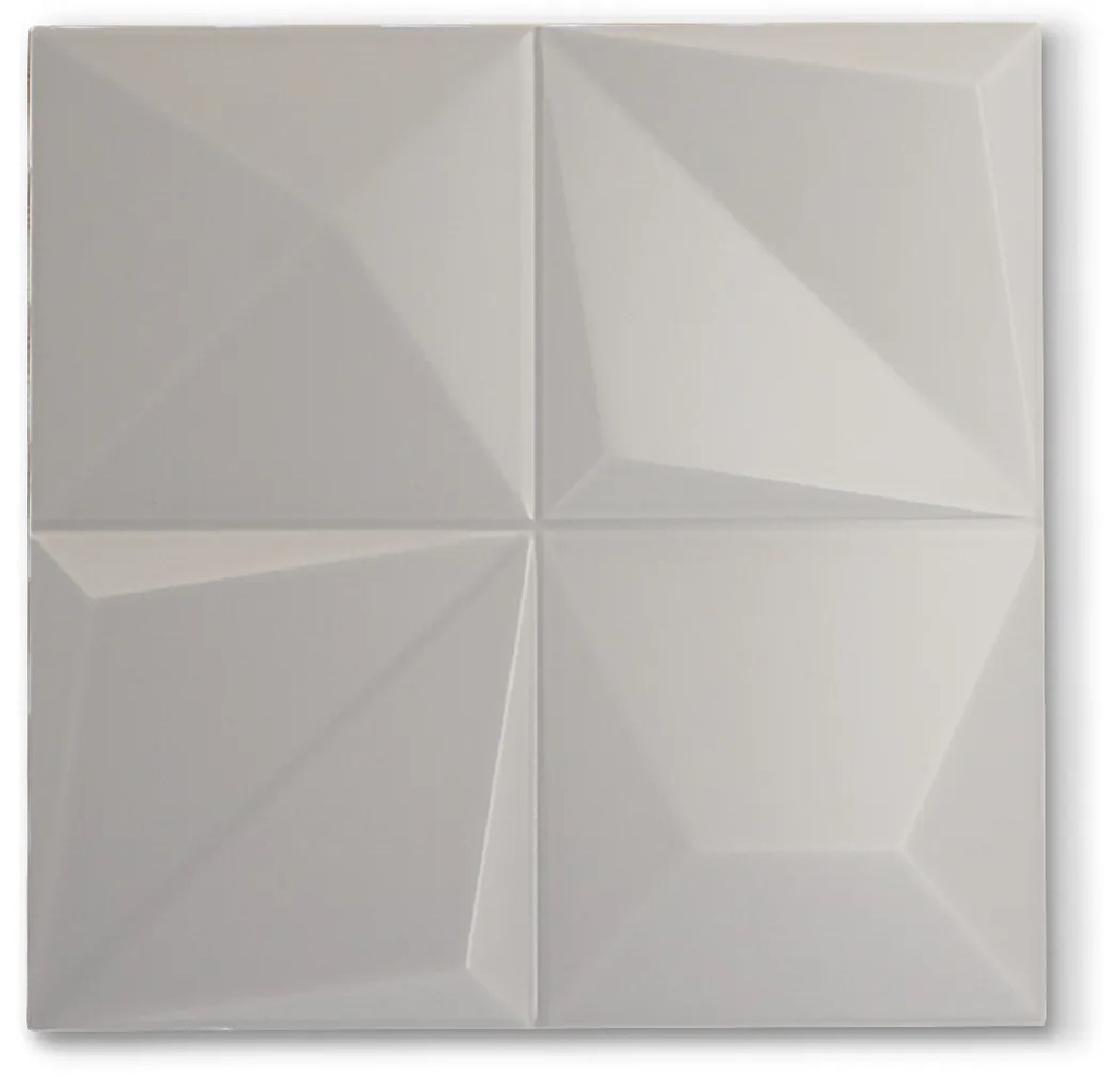 3D Wandtegel 30x30 Cm Emporia Mat Licht Grijs RBT109
