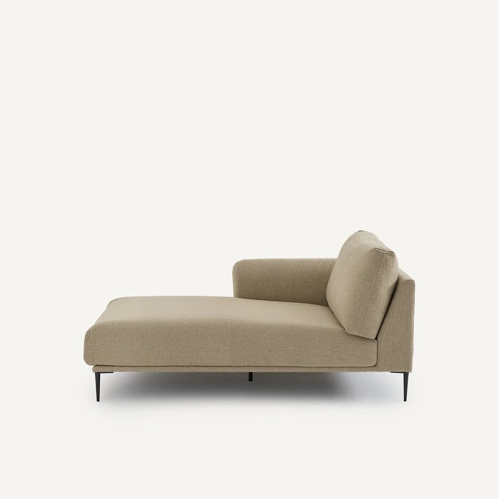Longchair van gerecycled chenille, OSCAR, ontwerp Emmanuel Gallina