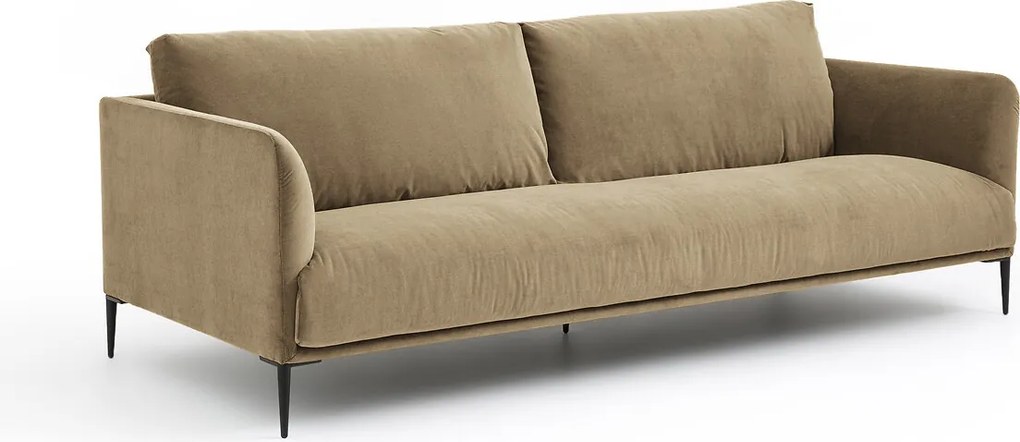 3- of 4-zitsbank in stonewashed fluweel, Oscar, ontwerp Emmanuel Gallina