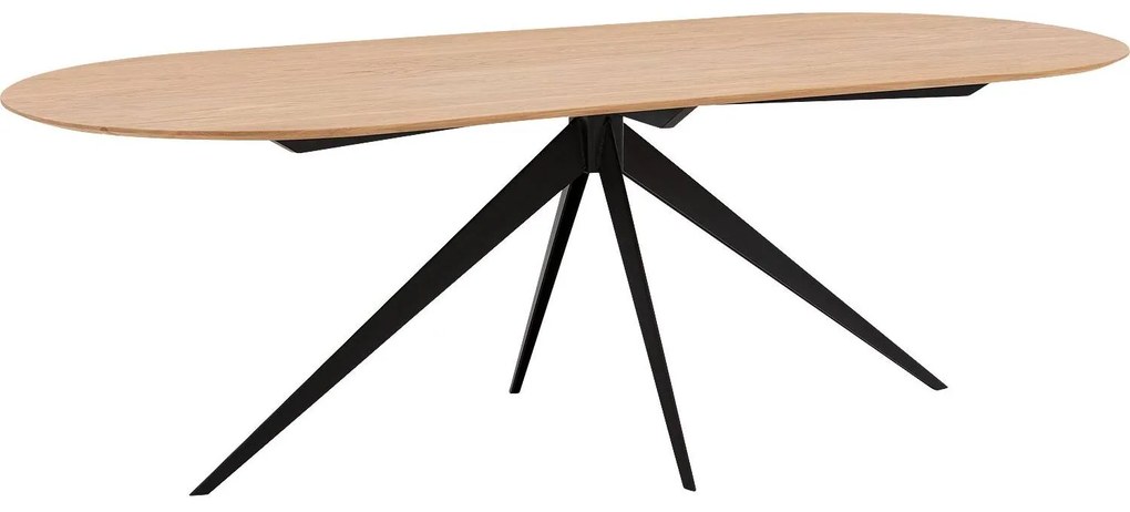 Goossens Excellent Eettafel Uniek, Semi rond 240 x 100 cm