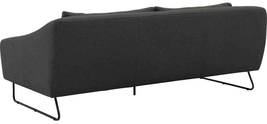 Goossens Excellent Bank Gs-2105 grijs, stof, 2,5-zits, elegant chic