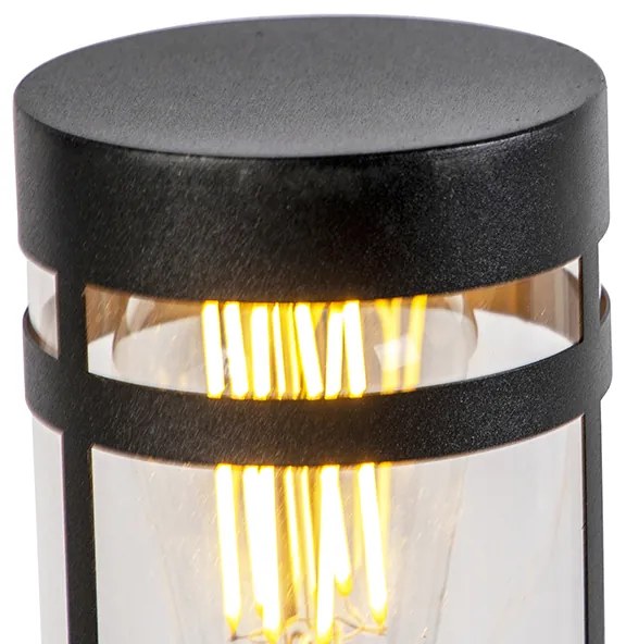 Buitenlamp zwart met grondpin en kabelmof 80cm IP44 - Gleam