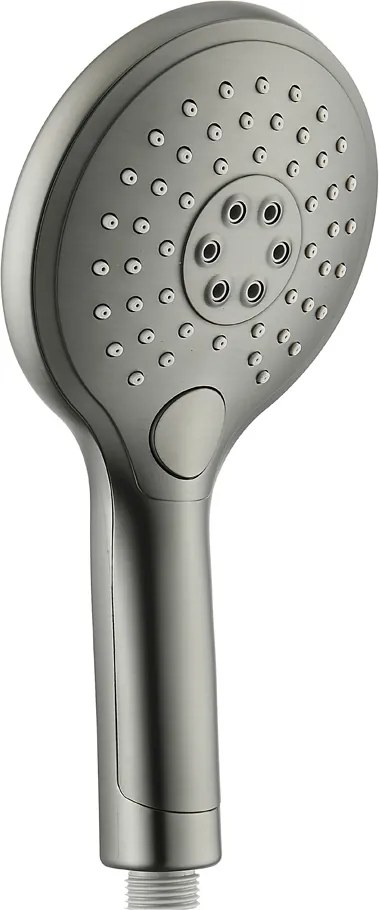 Saniclear Iron inbouwregendouche met 20cm hoofddouche, plafondarm, 2 standen handdouche en glijstang verouderd ijzer - gunmetal