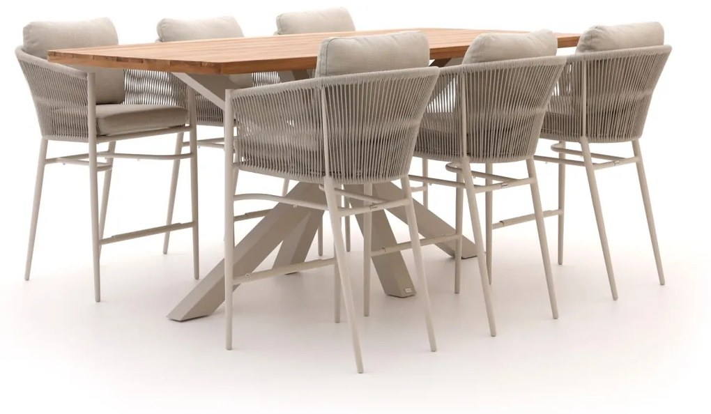 Diningset Bellagio  | 6 personen | Tuinset teakhout | 7-delig | Kees Smit Tuinmeubelen