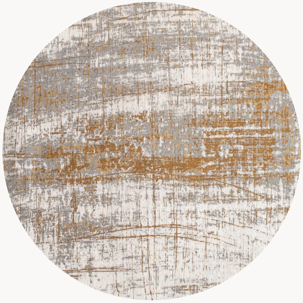 Wasbaar rond jacquard in- & outdoor vloerkleed Griff