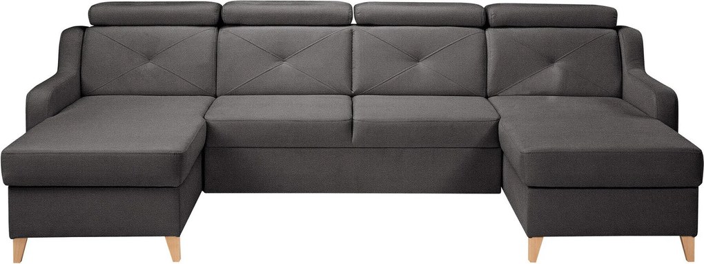 Hoekbank Temple 129, Aanwezig, Aanwezig, 286x165x82cm, 169 kg, Poten: Hout