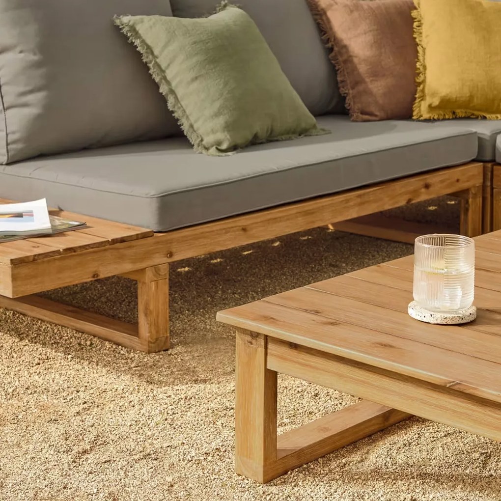 Kave Home Flaviina Loungeset Hoekbank Acaciahout