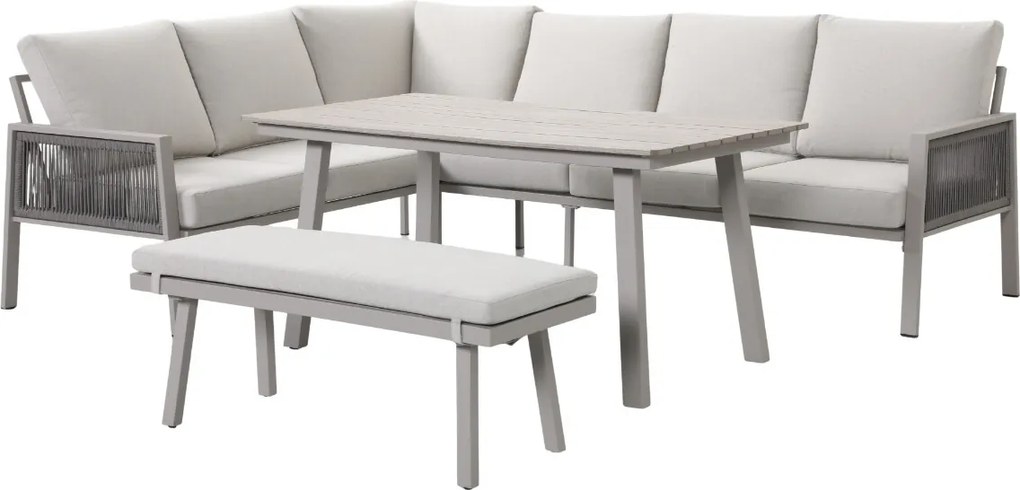 Novi Teun lounge dining set 4-delig - zand