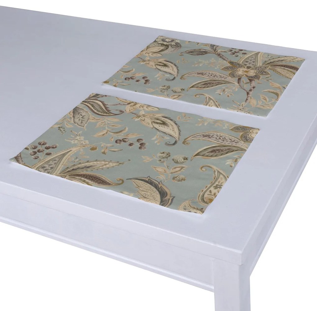 Dekoria Placemats 2 st., blauw-grijs, 30 x 40 cm