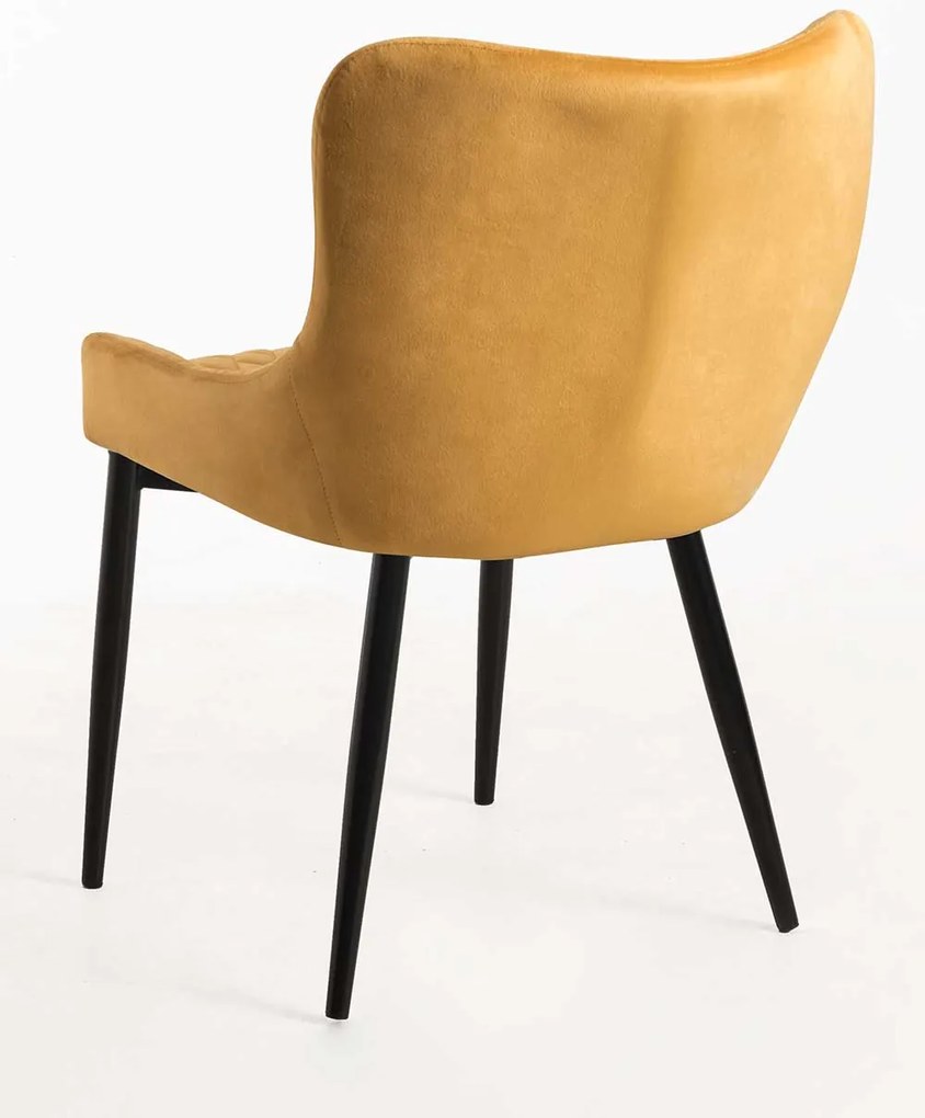 Set van 4 Sanda Fluwelen Stoelen