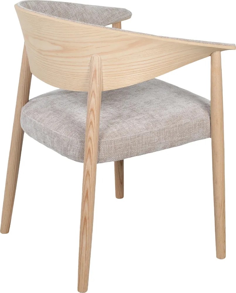 Eiken Eetkamerstoel Gebogen Hout