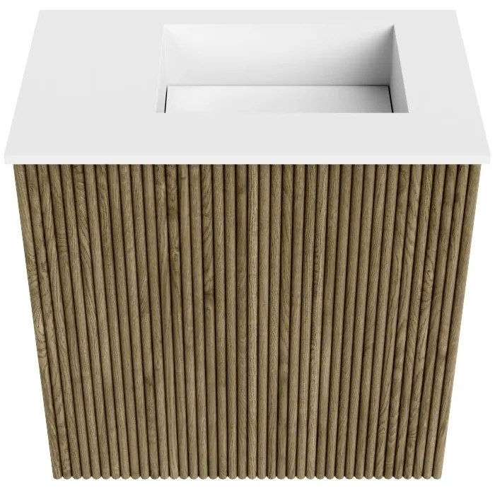 Mondiaz Joya 40cm toiletmeubel dusk met wastafel faye rechts zonder kraangat talc