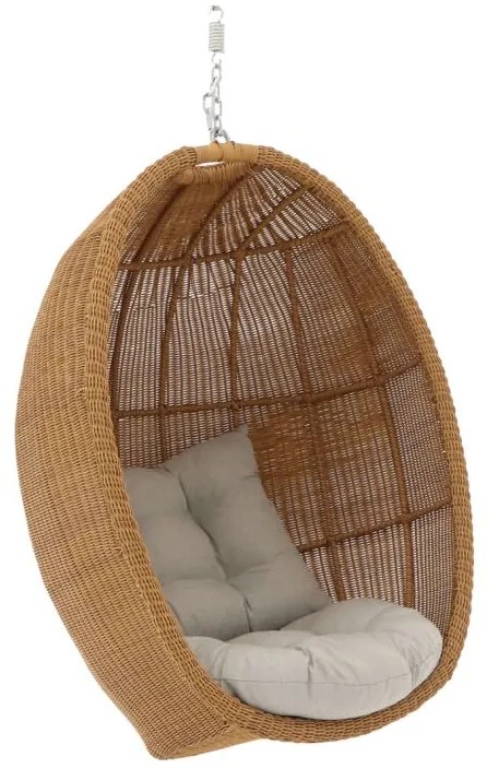 Hangstoel tuin | Manifesto  Lucana | Wicker (vlechtwerk) | Taupe | Tuinstoel | Kees Smit Tuinmeubelen