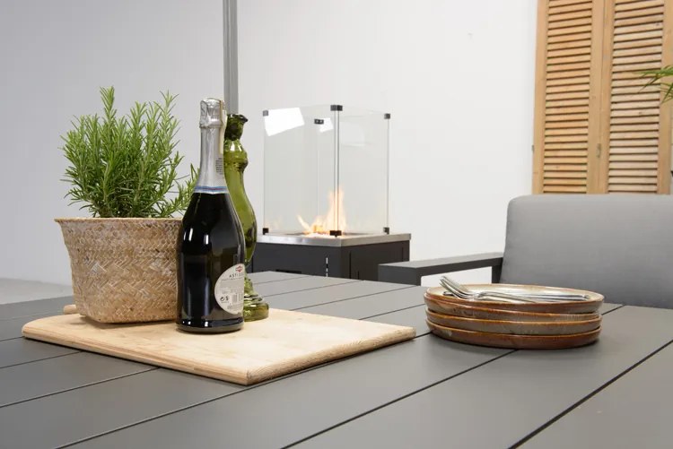 GI Cube lounge-/dining tuintafel 120x120 cm. - Antraciet OP=OP