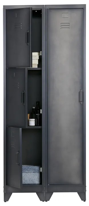 Woood Cas Smalle Lockerkast 3-deurs - 38x45.5x180cm.