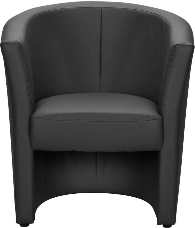 Fauteuil Tygo - kunstleder - zwart - Leen Bakker