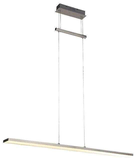 Eettafel / Eetkamer Moderne hanglamp staal incl. LED - Riley Modern Binnenverlichting Lamp