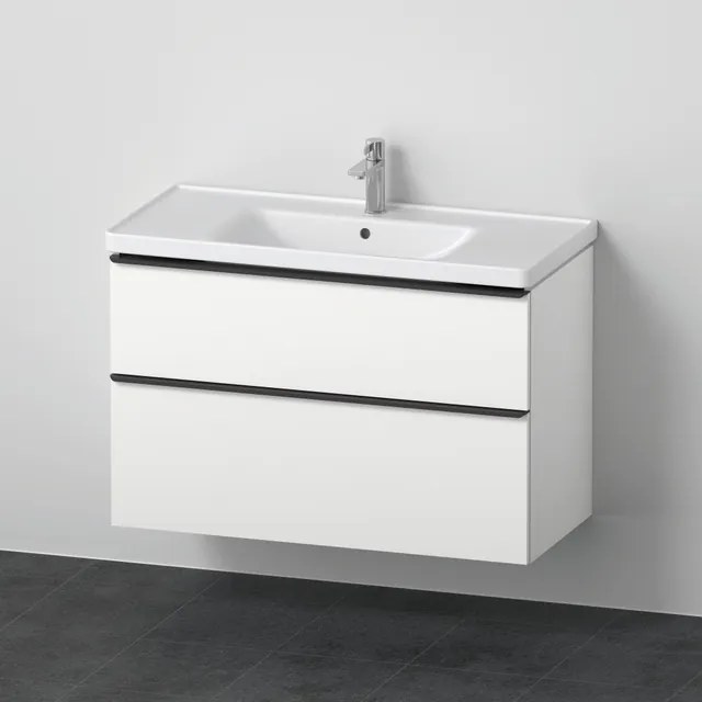 Duravit D-Neo meubelset m. wastafelonderbouwkast m. 2 laden m. softclose 100x20x48cm incl. wastafel wit mat DE012201818