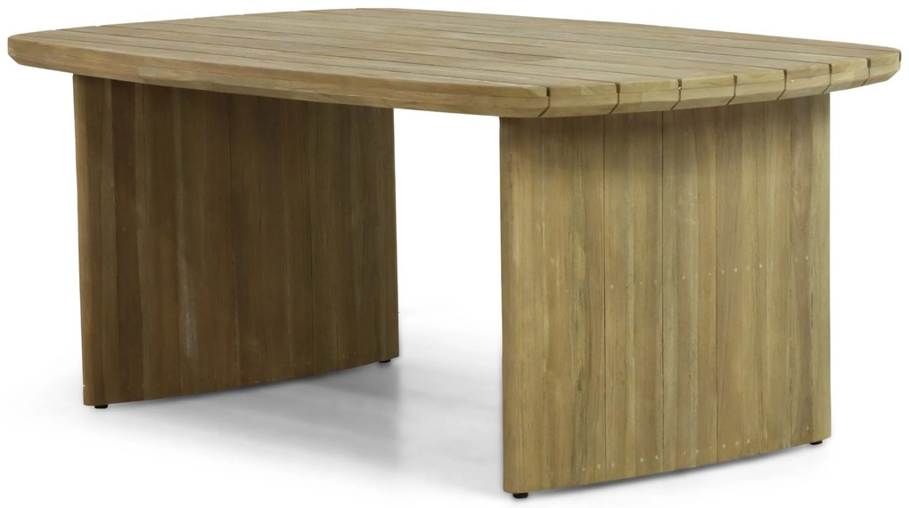 Dining Tuintafel rechthoekig 180 x 100 cm Aluminium/Teak Taupe Falcon/Glasgow