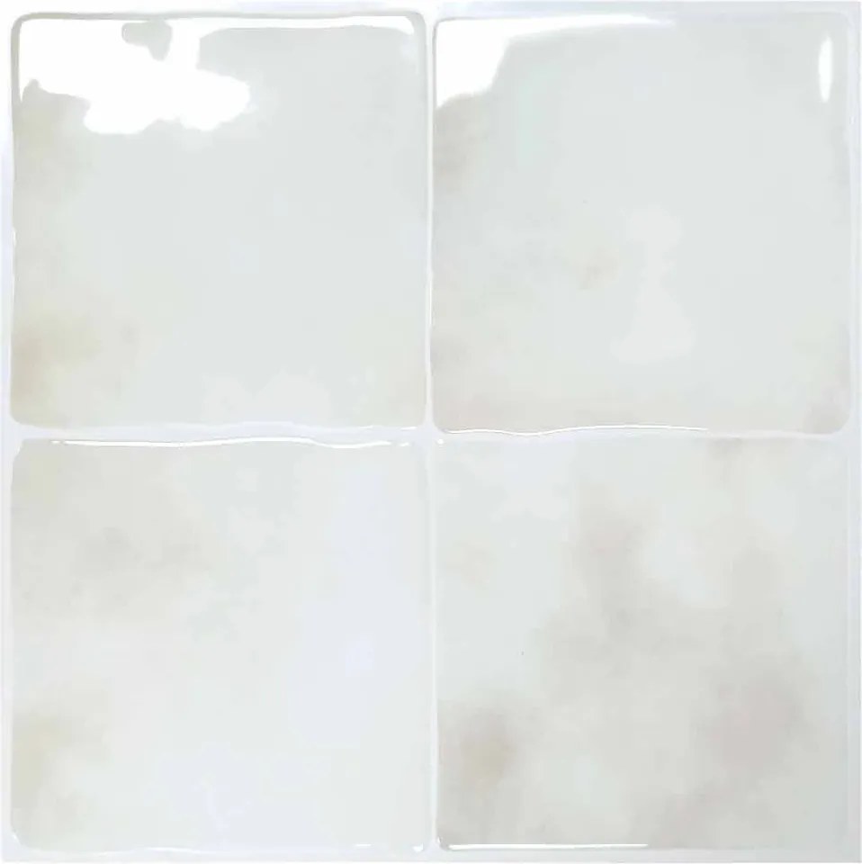 Tegelsticker Vierkant Crema White - 23 cm x 23 cm x 0.11 cm | 0.07 kg | Paneli zelfklevende steenstrips