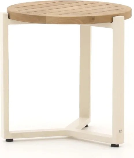 Loungetafel Apple Bee | Rond  | Tuintafel Teakhout | Ø45cm | Kees Smit Tuinmeubelen