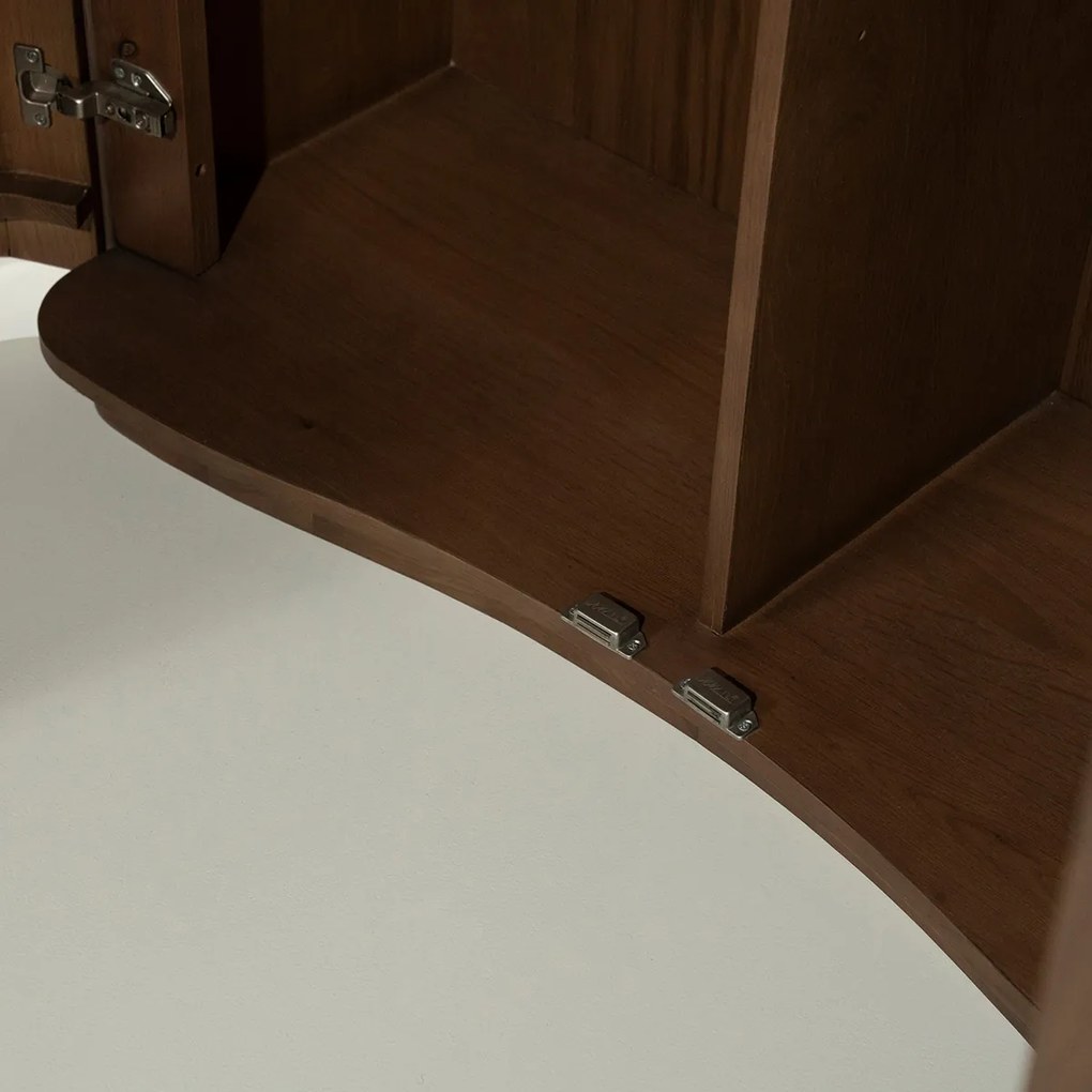Hoge Design Kast Eikenhout Bruin - 120x50x210cm.
