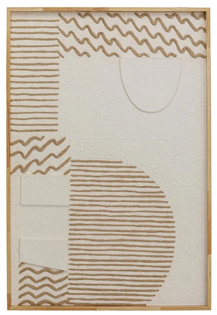 Kare Design Sandy Waves Japandi Schilderij Beige