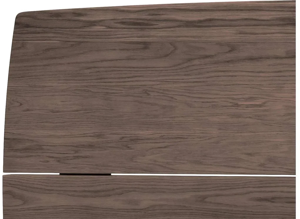 Goossens Excellent Eettafel Floyd, Semi rechthoekig 180 x 100 cm met split