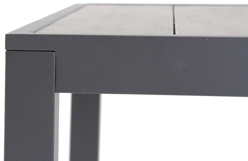 Tuinset 6 personen 220 cm Aluminium/Textileen /Aluminium/textileen Grijs Presto Lucardo/Residence
