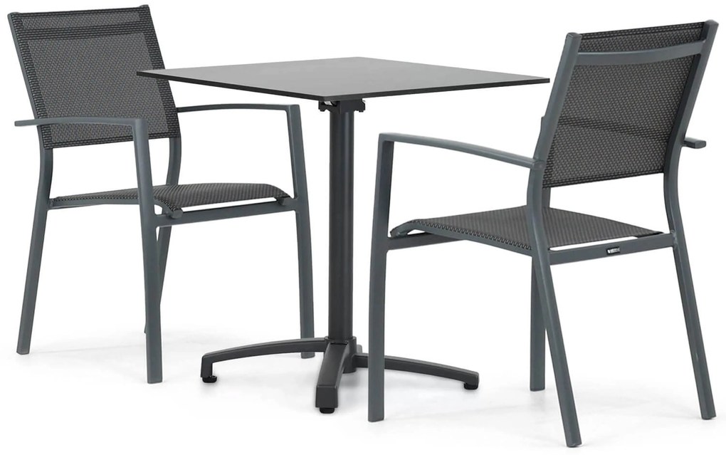 Tuinset 2 personen 70 cm Aluminium Grijs Lifestyle Garden Furniture Sella/Marano
