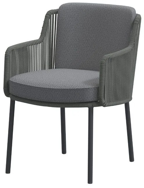 4 Seasons Outdoor Bernini eetset met Basso tafel teak Ø160 cm Tuinset houtkleur weerbestendig