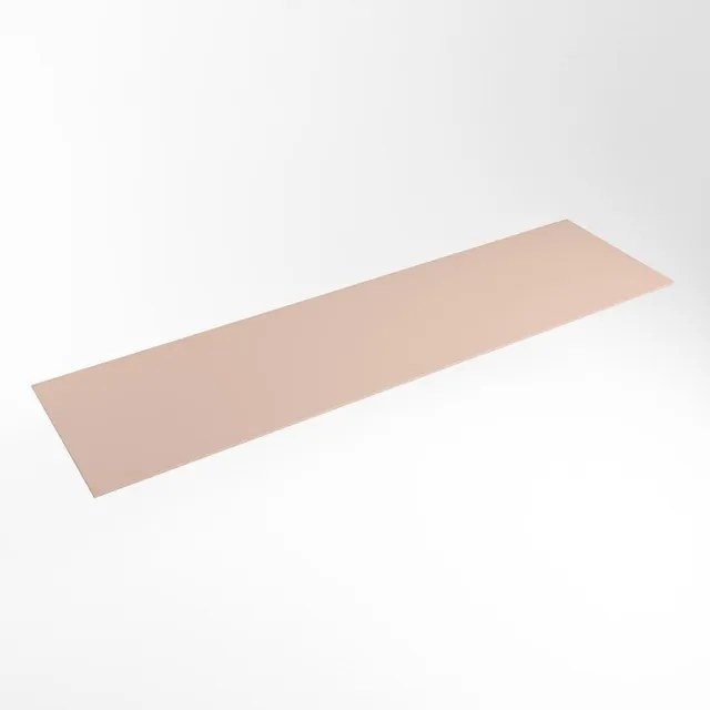 Mondiaz TOP 51 Topblad - 190x51x0.9cm - geschikt voor afdekplaat - Solid surface - Rosee XIM49895Rosee