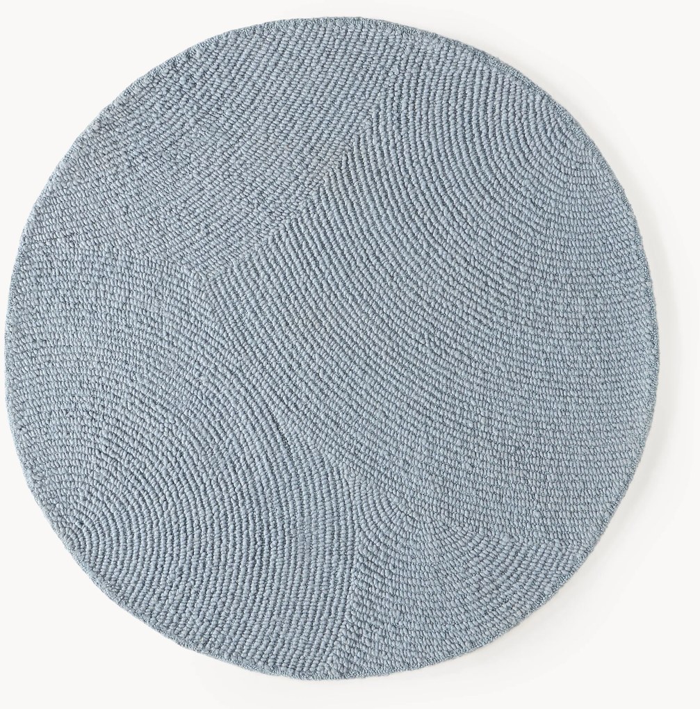 Rond handgetuft wollen vloerkleed Eleni