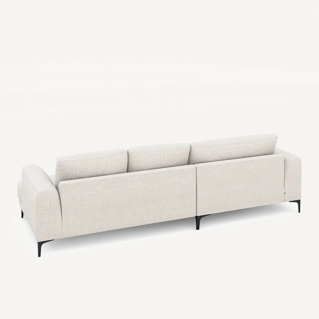 Hoekbank, links XL longchair, in Jasper-stof, MARSILE