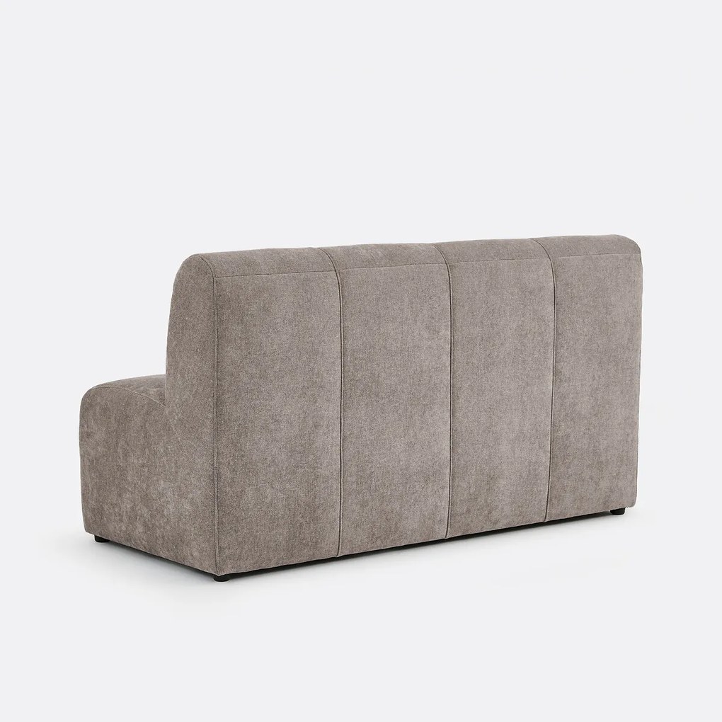 Modulaire bank, 3-zits, van fijn chenille, ANETA