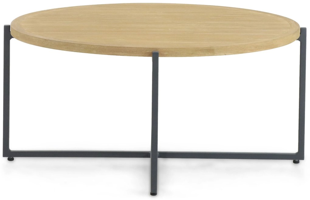 Stoel en Bank Loungeset 5 personen Aluminium/Teak Grijs Apple Bee Condor