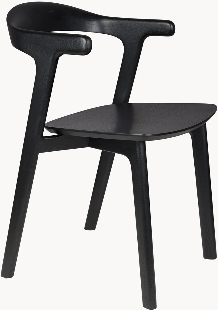 Eetkamerstoelen van rubberhout Northwood, 2-delig