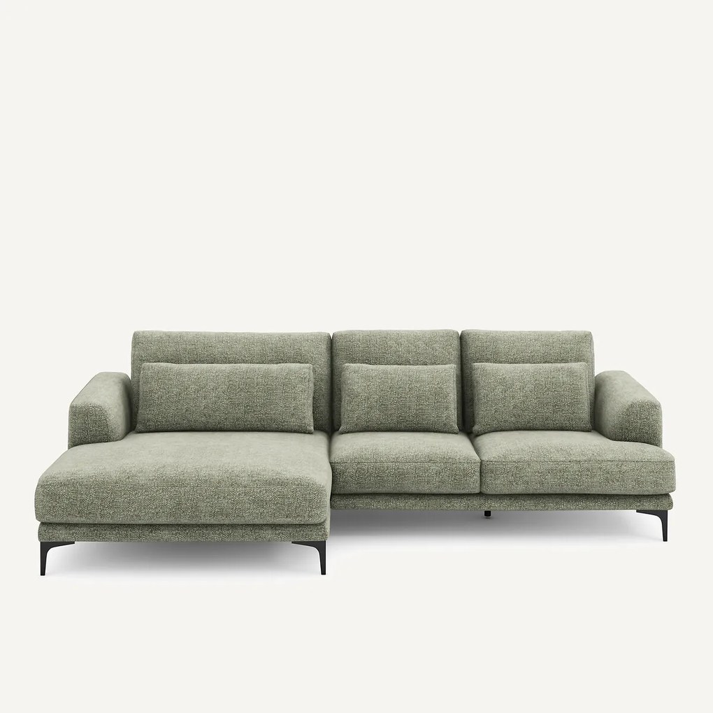 XL hoekbank links van stevig katoen, MARSILE