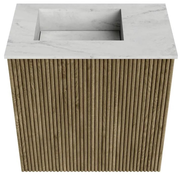 Mondiaz Joya DLux 40cm toiletmeubel dusk met wastafel faye links 1 kraangat opalo